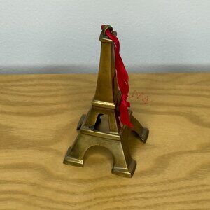 VTG Restoration Hardware Solid Brass Eiffel Tower Christmas Ornament Paris